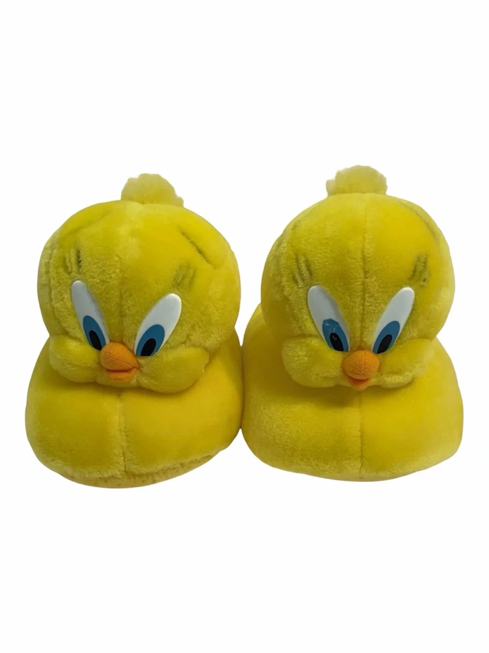 Tweety Bird Plush Slippers Youth Size Large Fits 8-10 Looney Tunes Vintage 2000s